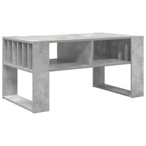 vidaXL Klubska miza Betonsko siva 92 x 49,5 x 45 cm Inženirski les