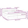vidaXL Box Spring postelja z vzmetnicami Temno modra 180x210 cm Žamet