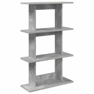 vidaXL Stenska polica Montaža za steno Siva 56 x 20 x 90 cm
