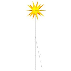 vidaXL Božična svetilka s talno konico LED zložljiva rumena 57 cm