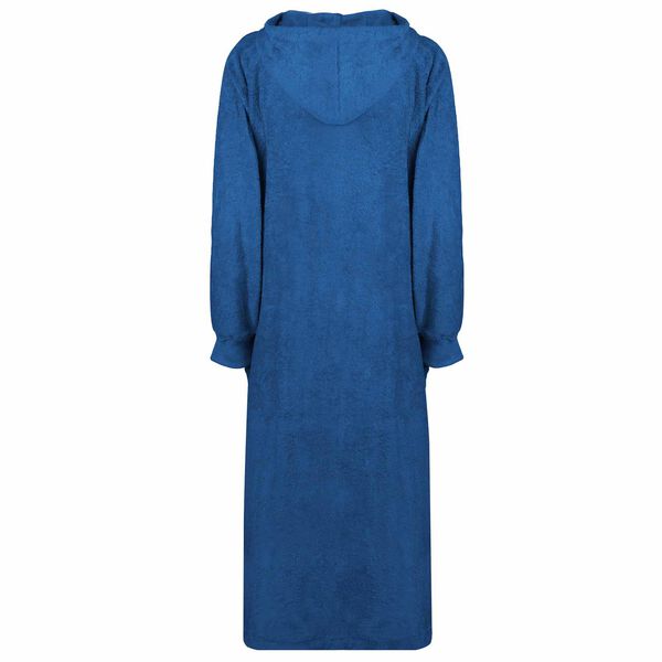 vidaXL Odeja s kapuco KINN Mornarsko modra XXL Bombaž