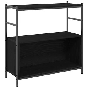 vidaXL Knjižna polica 80 x 30 x 78,5 cm Inženirski les Črna Orehovina