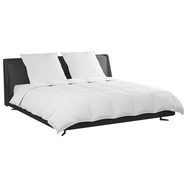 vidaXL Komplet odej z blazino 3 pcs Bela Perje