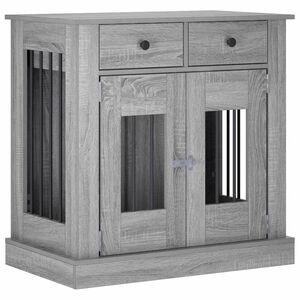 vidaXL Pohi&scaron;tvo za pasje kletke Siva Sonoma 80 x 47,5 x 80 cm