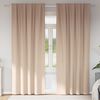 vidaXL Zavese za zatemnitev z obroči 2 pcs Taupe 245 x 140 cm