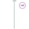 vidaXL Oporni stebri za vrtne rastline 20 kosov zeleni 61 cm jeklo