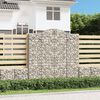 vidaXL Obokane gabion košare 6 kosi 200x50x200/220 cm pocinkano železo