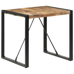 vidaXL Jedilna miza 80x80x75 cm robusten mangov les