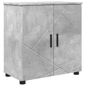 vidaXL Kopalni&scaron;ka omarica z vrati Betonsko siva 61 x 35 x 64 cm