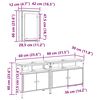 vidaXL Enote za umivalnike v kopalnici 3 pcs Rjava Konstruiran les
