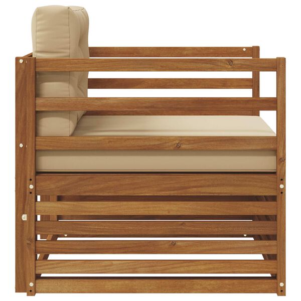 vidaXL Zunanja garnitura za sedenje Masivno akacijevo les in poliester