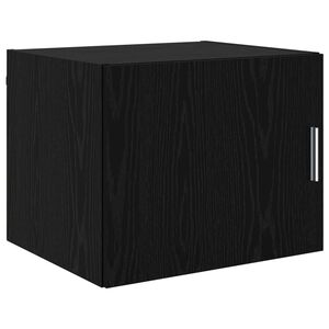 vidaXL Omarica na steni Črni hrast 50 x 42,5 x 40 cm Inženirski les