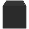 vidaXL TV stenska omara 2 pcs Črna 60 x 31 x 29.5 cm Konstruiran les