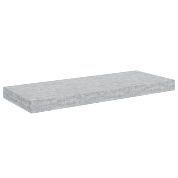 vidaXL Stenska polica betonsko siva 60x23,5x3,8 cm MDF