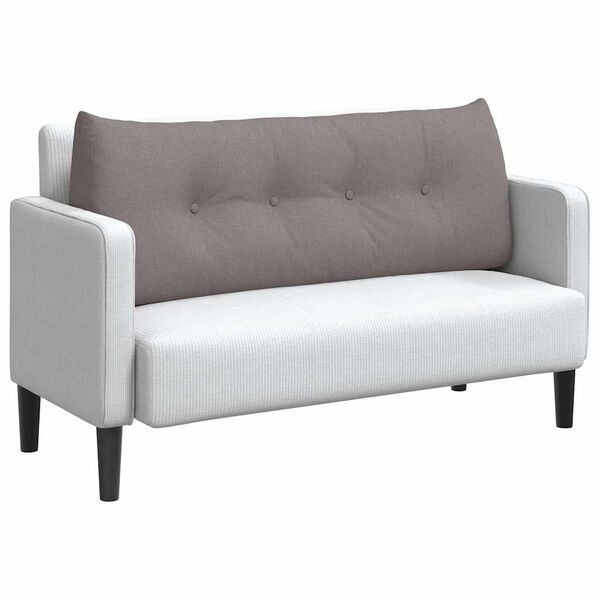 vidaXL Poglavni vzglavnik Taupe 120 x 24 x 50 cm blago