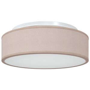 vidaXL Stropna svetilka s sredi&scaron;či Taupe 38 x 38 x 13,5 cm blago