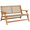 vidaXL Vrtno pohi&scaron;tvo Bež 122 x 78 x 73 cm Masiven les akacije