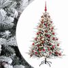 vidaXL Umetna božična jelka z bučko 150 cm 150 LED Toplo bela