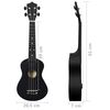 vidaXL Otro&scaron;ki ukulele soprano s torbo črn 23"