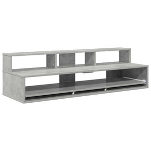 vidaXL Studio pisalna miza Betonsko siva 152 x 42,5 x 36 cm