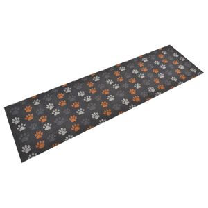 vidaXL Kuhinjska preproga pralna tačke 45x150 cm žamet