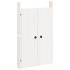 vidaXL Zunanja kuhinjska vrata MEPPEL bela 50x9x82 cm trdna borovina