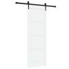 vidaXL Drsna vrata ORKDAL 73,5 x 198,5 cm Inženirski les Bela in črna