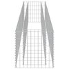 vidaXL Visoka greda gabion pocinkano jeklo 270x50x50 cm