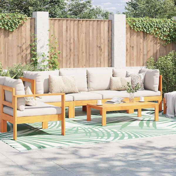 vidaXL Zunanji preproga ARAKIL Zelena 300 x 400 cm PP