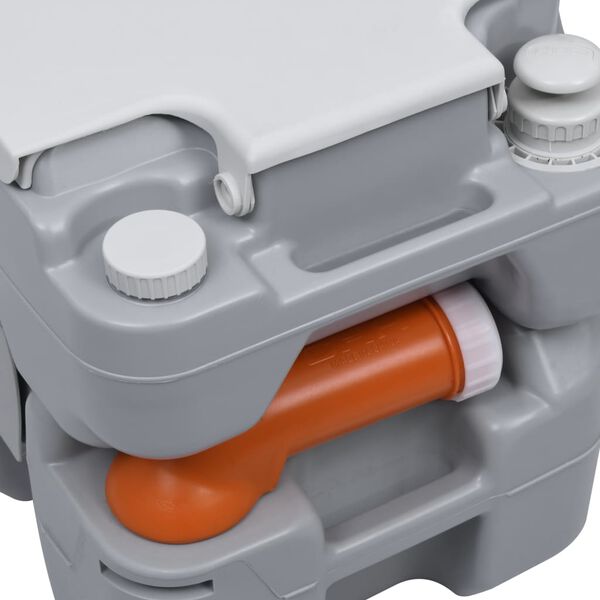 vidaXL Set prenosnega stranišča za kampiranje in rezervoarja za vodo