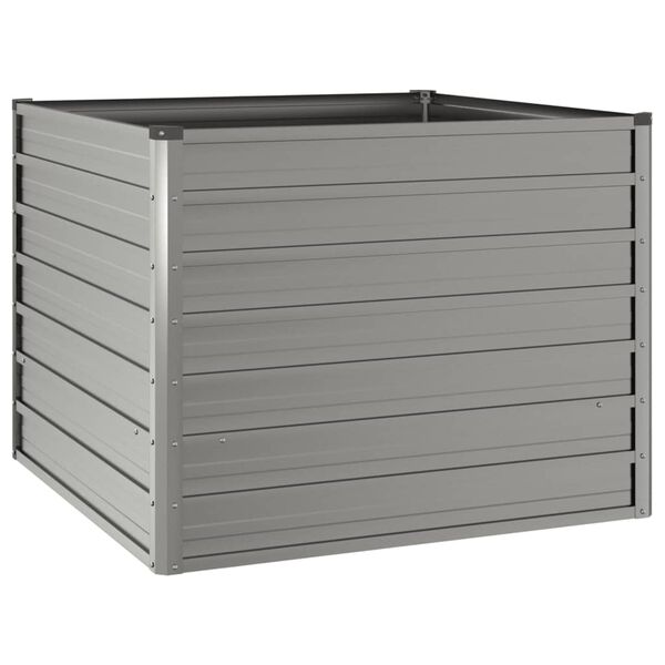 vidaXL Vrtna visoka greda rusty 100x100x77 cm corten jeklo