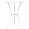 vidaXL Vrtnik Bistro Set 3 pcs Bela Aluminij