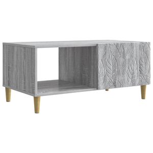 vidaXL Klubska miza Siva Sonoma 90 x 50 x 40 cm Inženirski les
