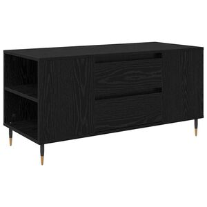 vidaXL Klubska miza Črna Orehovina 102 x 44,5 x 50 cm Konstruiran les