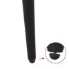 vidaXL Noge za konzolno mizico stožčaste oblike 4 kosi črne 72-73 cm jeklo