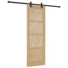vidaXL Drsna vrata ORKDAL Naravna 73,5 x 211 cm Trdna borovina