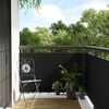 vidaXL Balkonsko platno črno 500x90 cm poli ratan
