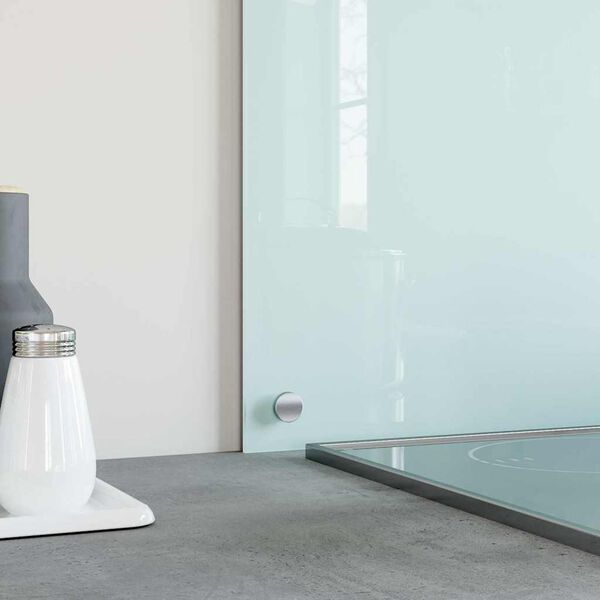 vidaXL Kuhinjska za&scaron;čitna obloga mlečna 90x50 cm kaljeno steklo