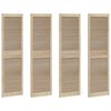 vidaXL Vrata omare 4 kos Naravna 170 x 49,5 cm Trdna borovina