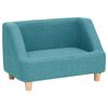 vidaXL Pasji kavč turkizen 60x37x39 cm platno