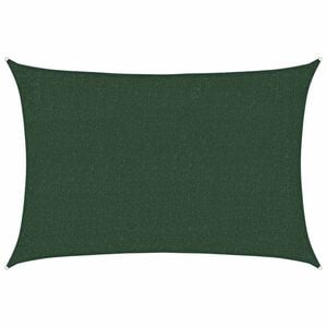 vidaXL Senčno jadro 160 g/m&sup2; temno zeleno 2x2,5 m HDPE