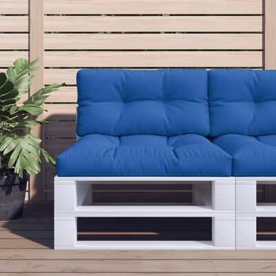 vidaXL Blazina za kavč iz palet kraljevsko modra 80x40x12 cm
