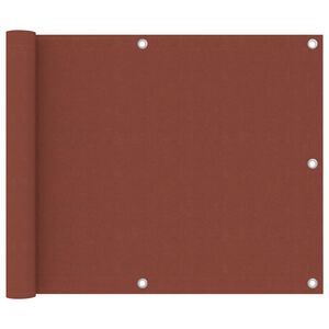 vidaXL Balkonsko platno terakota 75x500 cm oksford blago