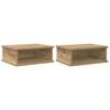 vidaXL Nočna omarica 2 kos Umetni hrast 40 x 31 x 15 cm