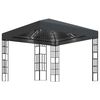 vidaXL Paviljon z LED lučkami 3x3 m antraciten