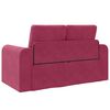 vidaXL Sofa postelja Vinorodna rdeča 148 x 71 x 83 cm Žamet