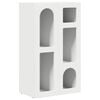 vidaXL Strani &scaron;al ELST Bela 59 x 35 x 100,5 cm Inženirski les