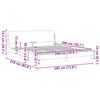 vidaXL Posteljni okvir Dover krem 180x200 cm blago
