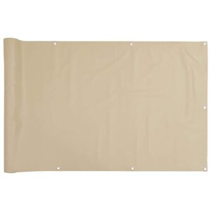 vidaXL Balkonsko platno bež 120x400 cm oksford blago