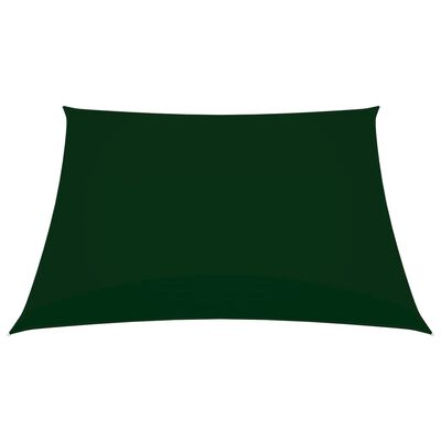 vidaXL Senčno jadro oksford blago kvadratno 2,5x2,5 m temno zeleno